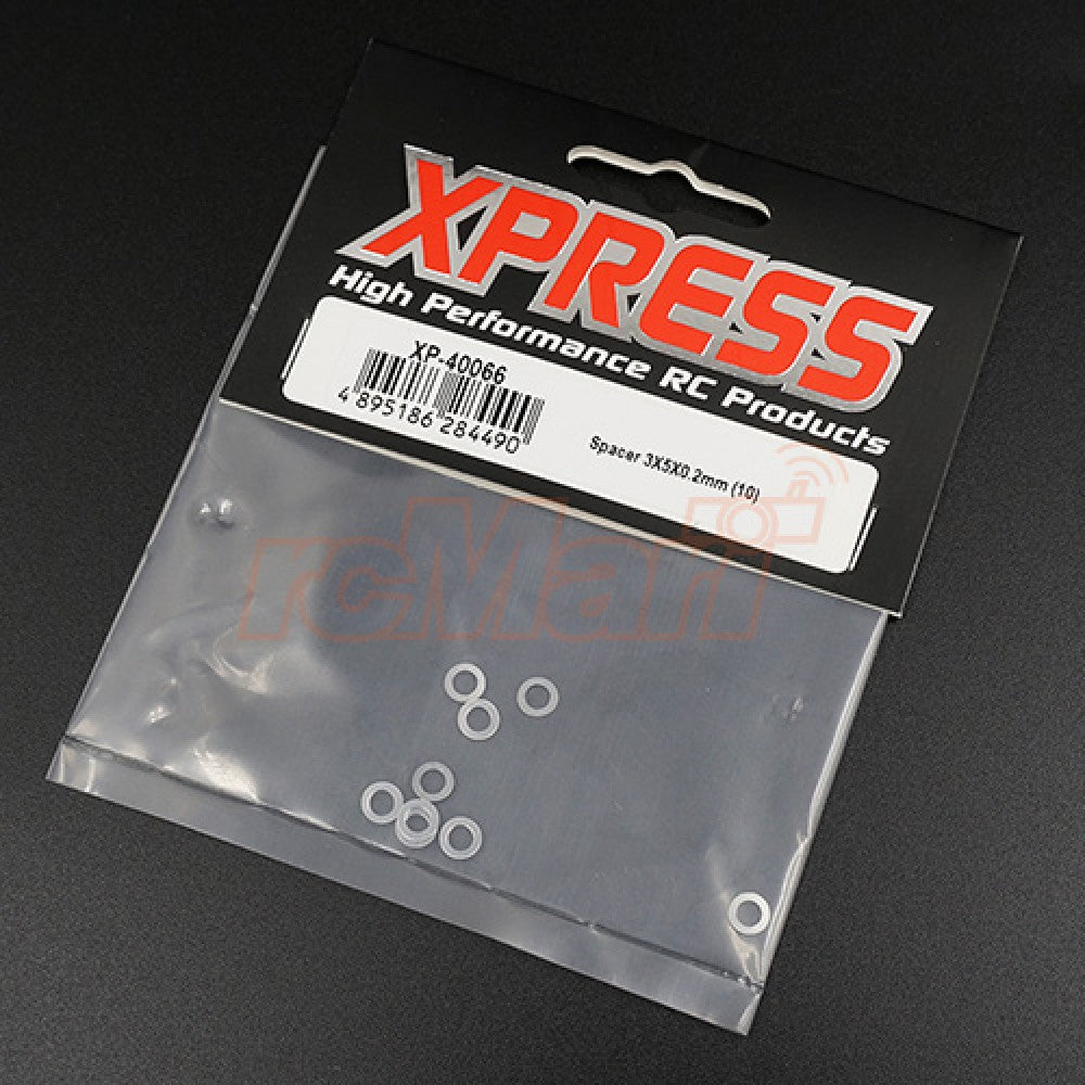 Xpress: 3x5x0.2mm Steel Spacers  (10pcs)