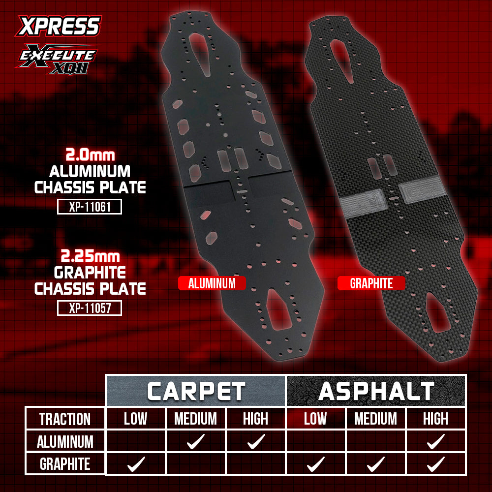 Xpress: 2mm Aluminum Main Chassis Plate