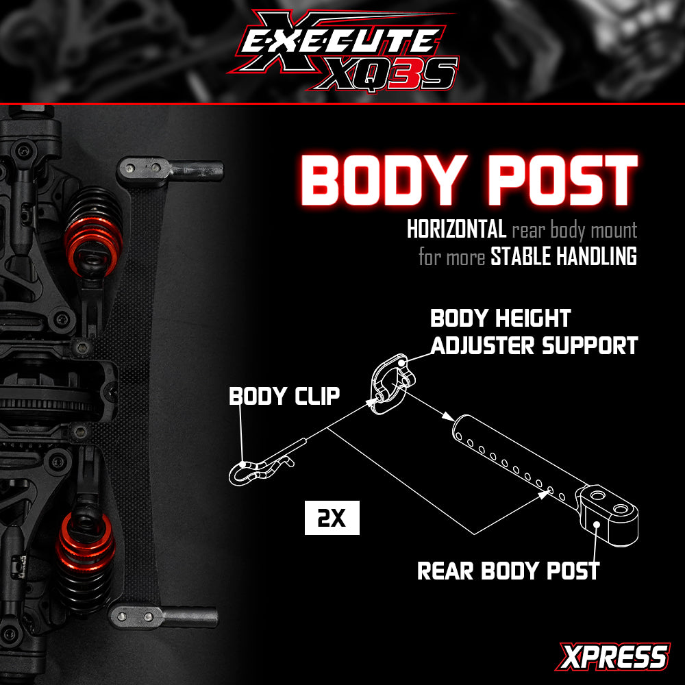 Xpress: Execute XQ3S 1/10 4WD Sport Touring Car Kit