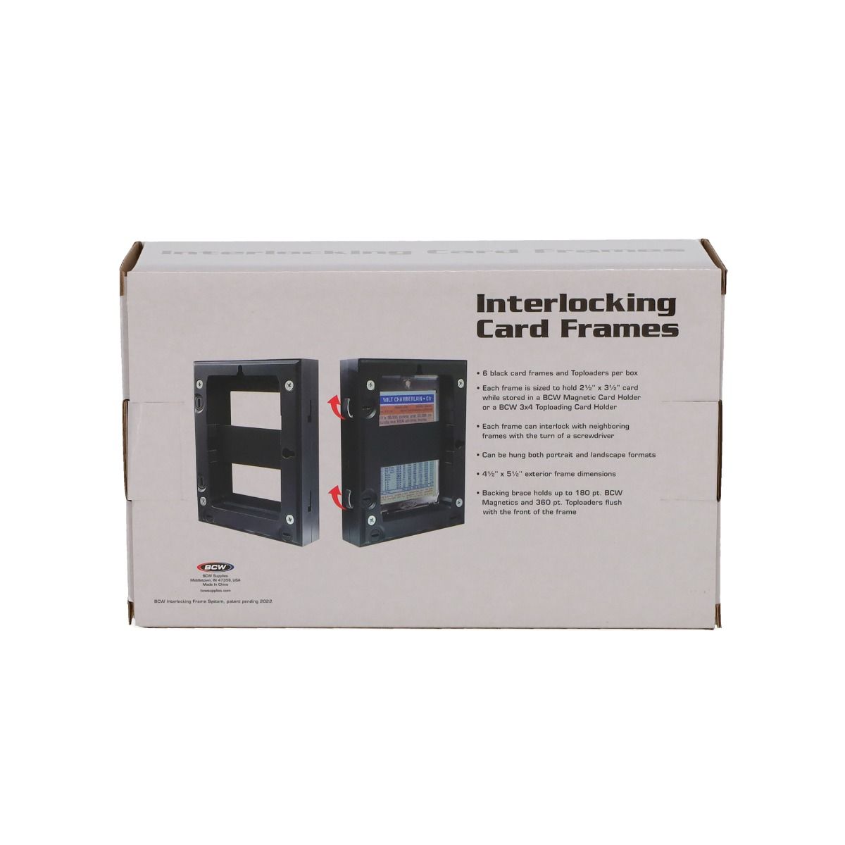 BCW: Interlocking Card Frames (Black)