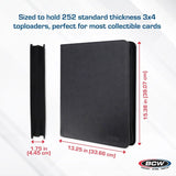 BCW: Z-Folio 9-Pocket LX Toploaders Binder (Black)