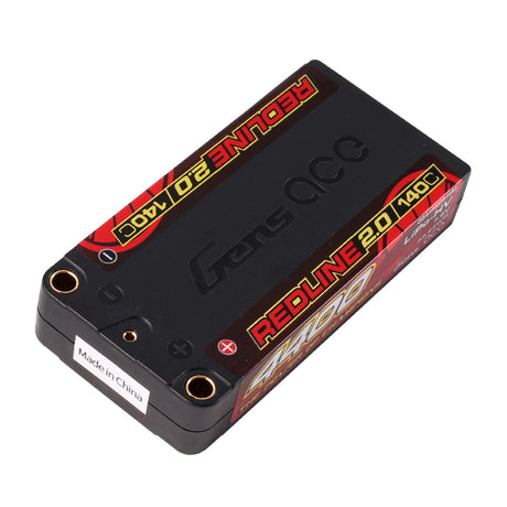 Gens Ace: 4400mAh 2S 140C HardCase Shorty Redline 2.0 Lipo-HV