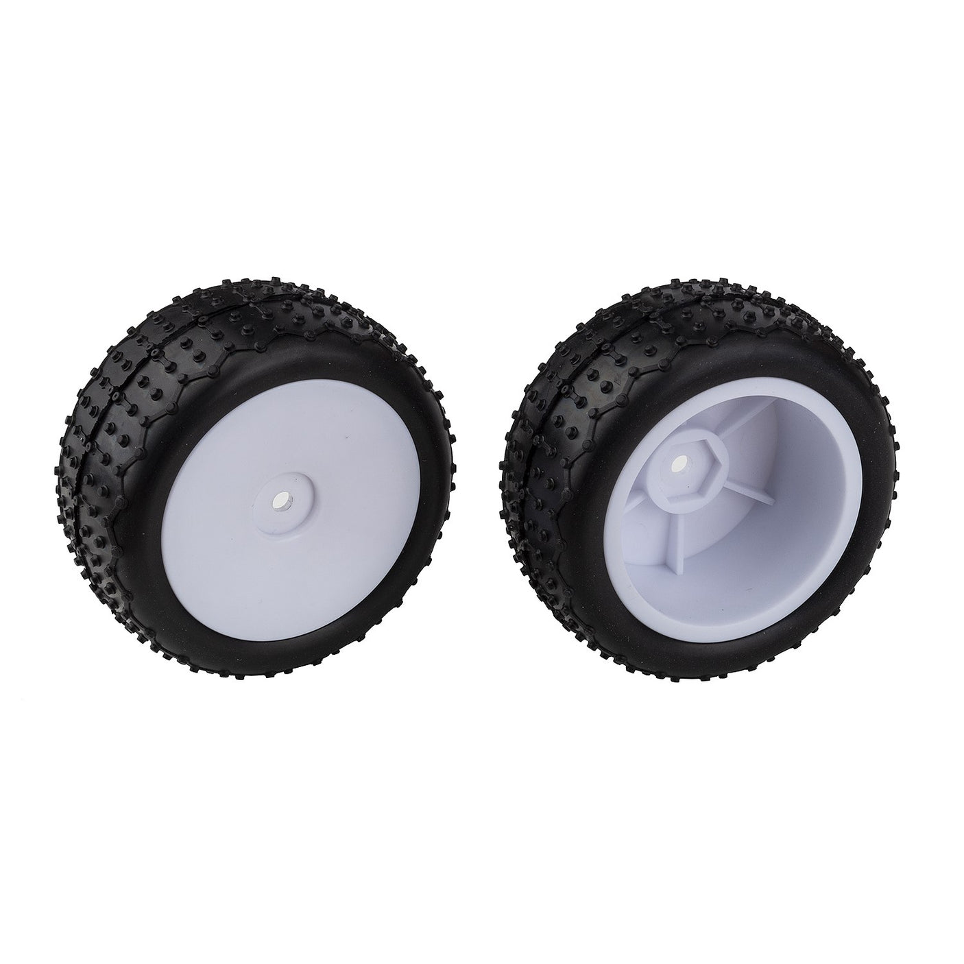 Team Associated: Reflex 14 Rear Wide Mini Pin Tires (White)