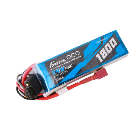 Gens Ace: G-Tech 1800mAh 7.4V 45C 2S1P Lipo Battery