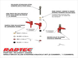 Radtec RC: Mini-Z MR04 Aluminum Steering Knuckle Set