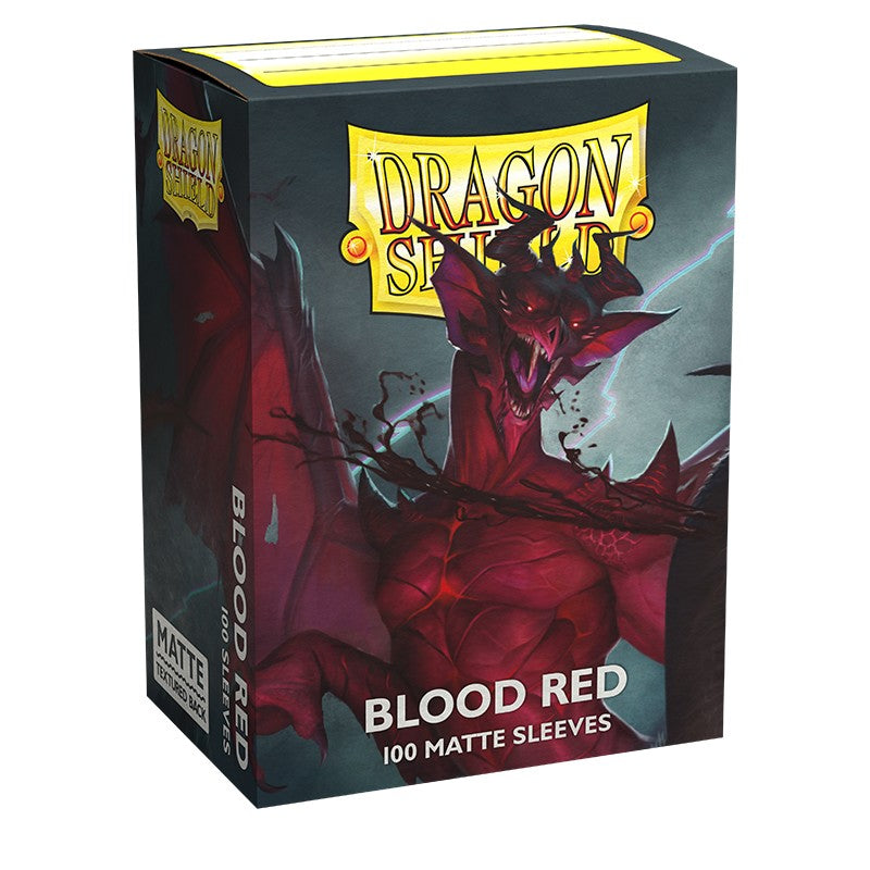 Dragon Shield: Matte Blood Red Standard Sleeves