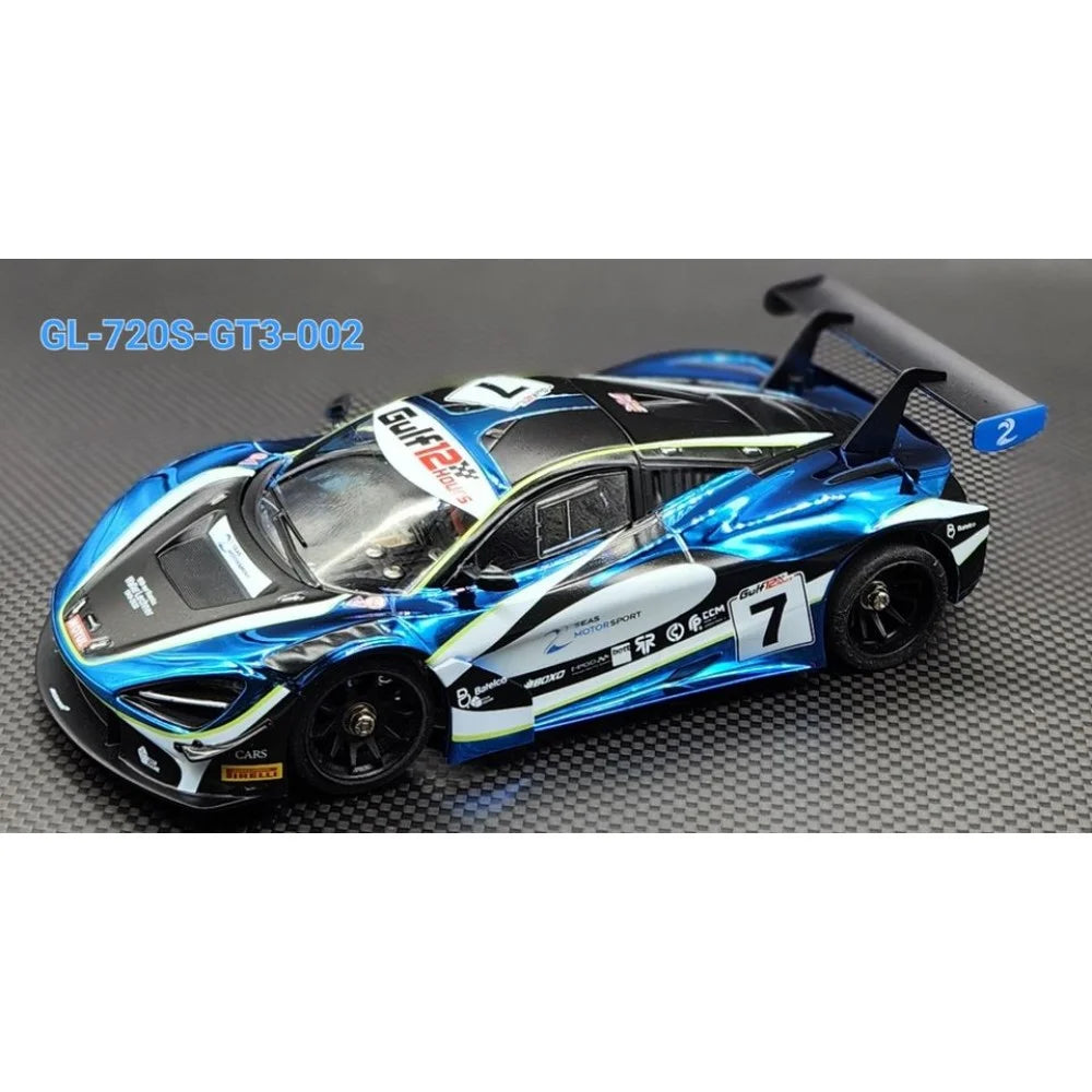 GL Racing: 1/28 Gulf12Hours Mclaren 720S GT3 Body 102mm