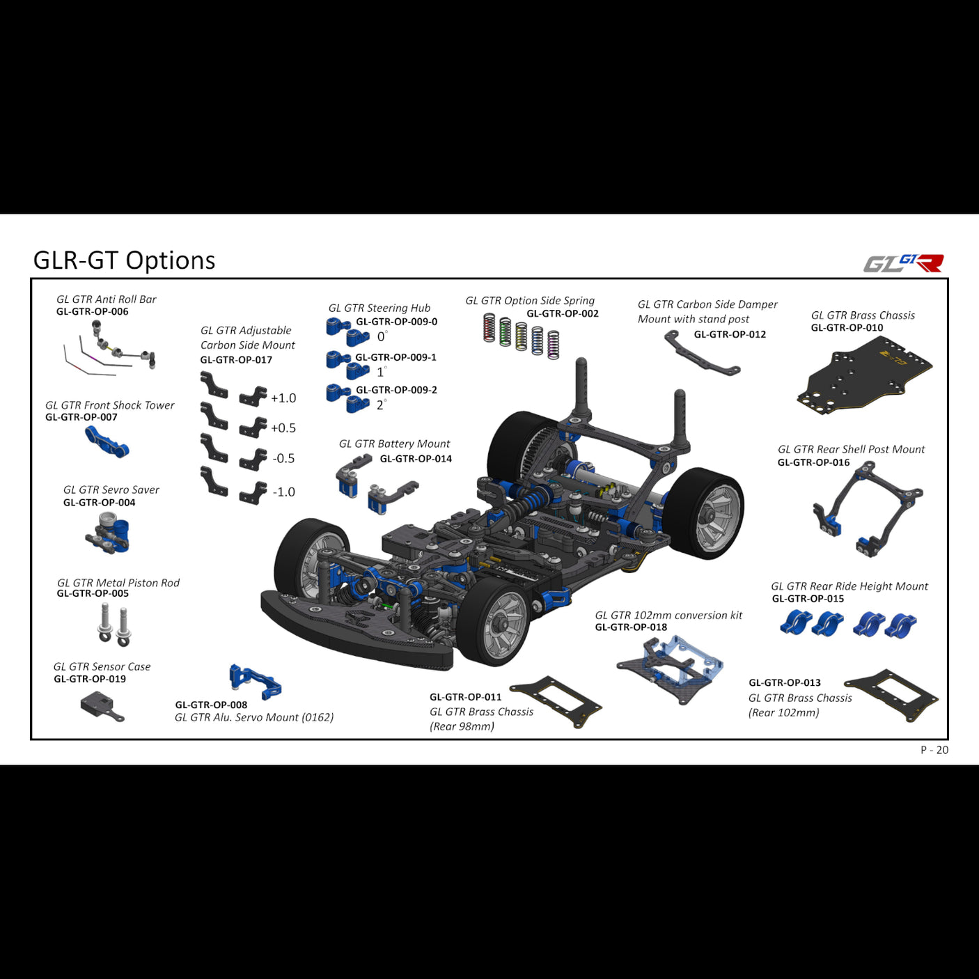 GL Racing: GL-GTR 1/27 RWD Chassis (GL-GTR-SET)