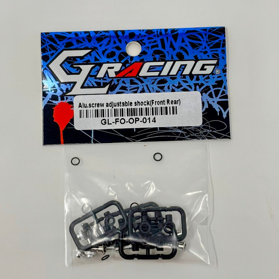 GL Racing: GL Formula One Aluminum Screw Adjustable Front/Rear Shock