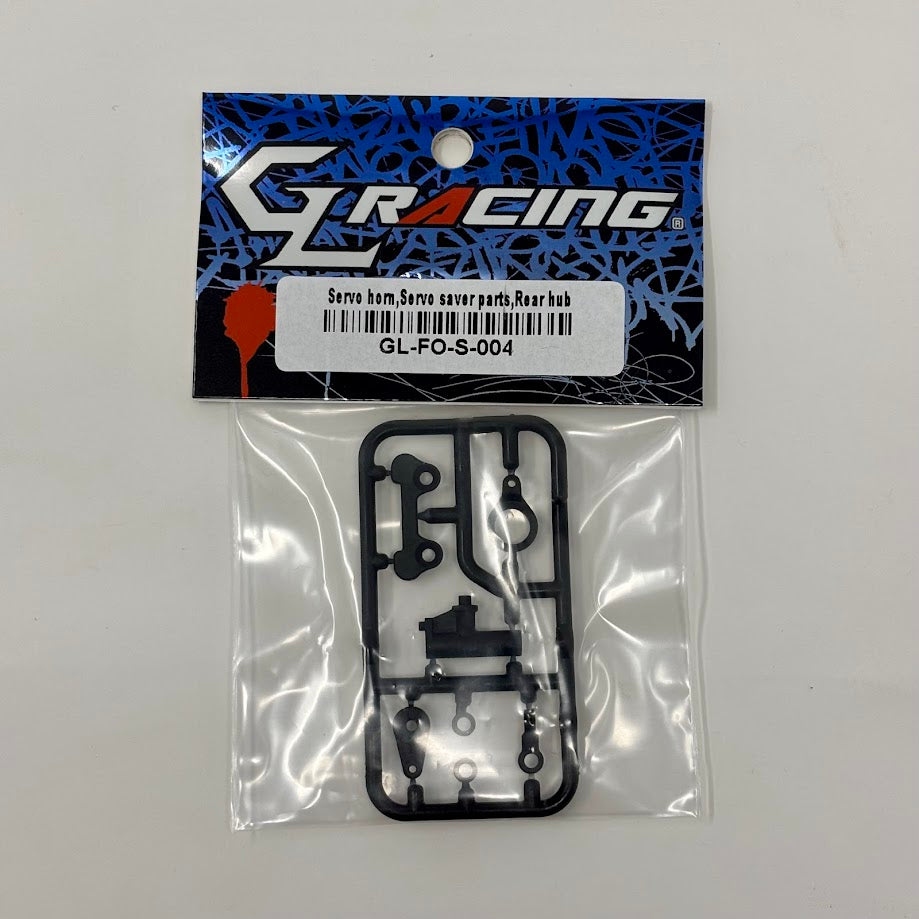 GL Racing: GL Formula One Servo Horn, Servo Saver & Rear Hub