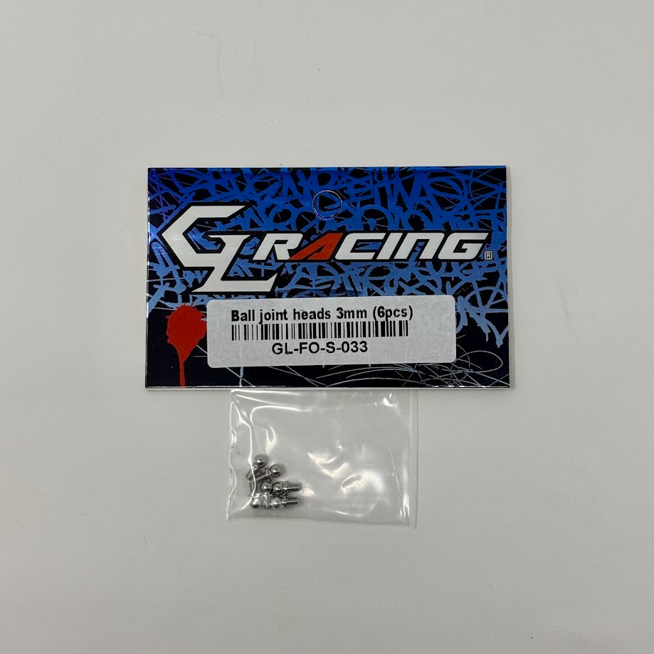 GL Racing: GL Formula One 3mm Ball Joint Heads (6pcs)