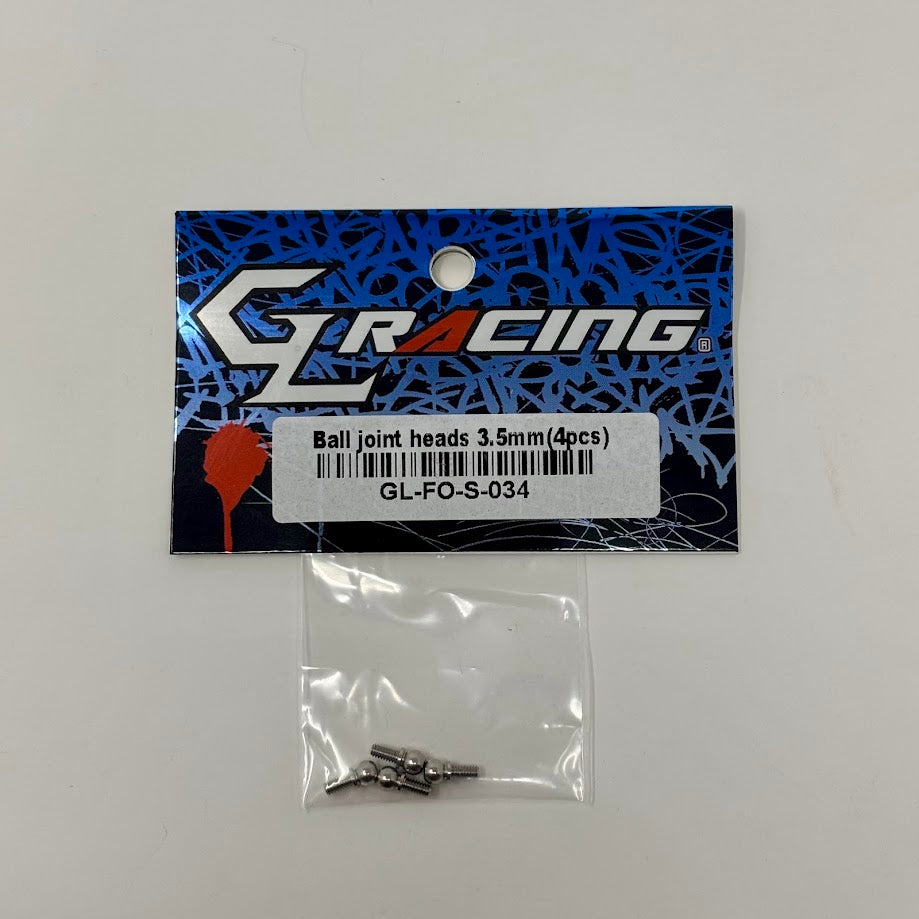 GL Racing: GL Formula One 3.5mm Ball Joint Heads (4pcs)