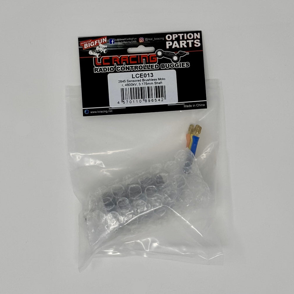 LC Racing: LCE013 2845 4800kV Sensored Brushless Motor (3.175mm Shaft)