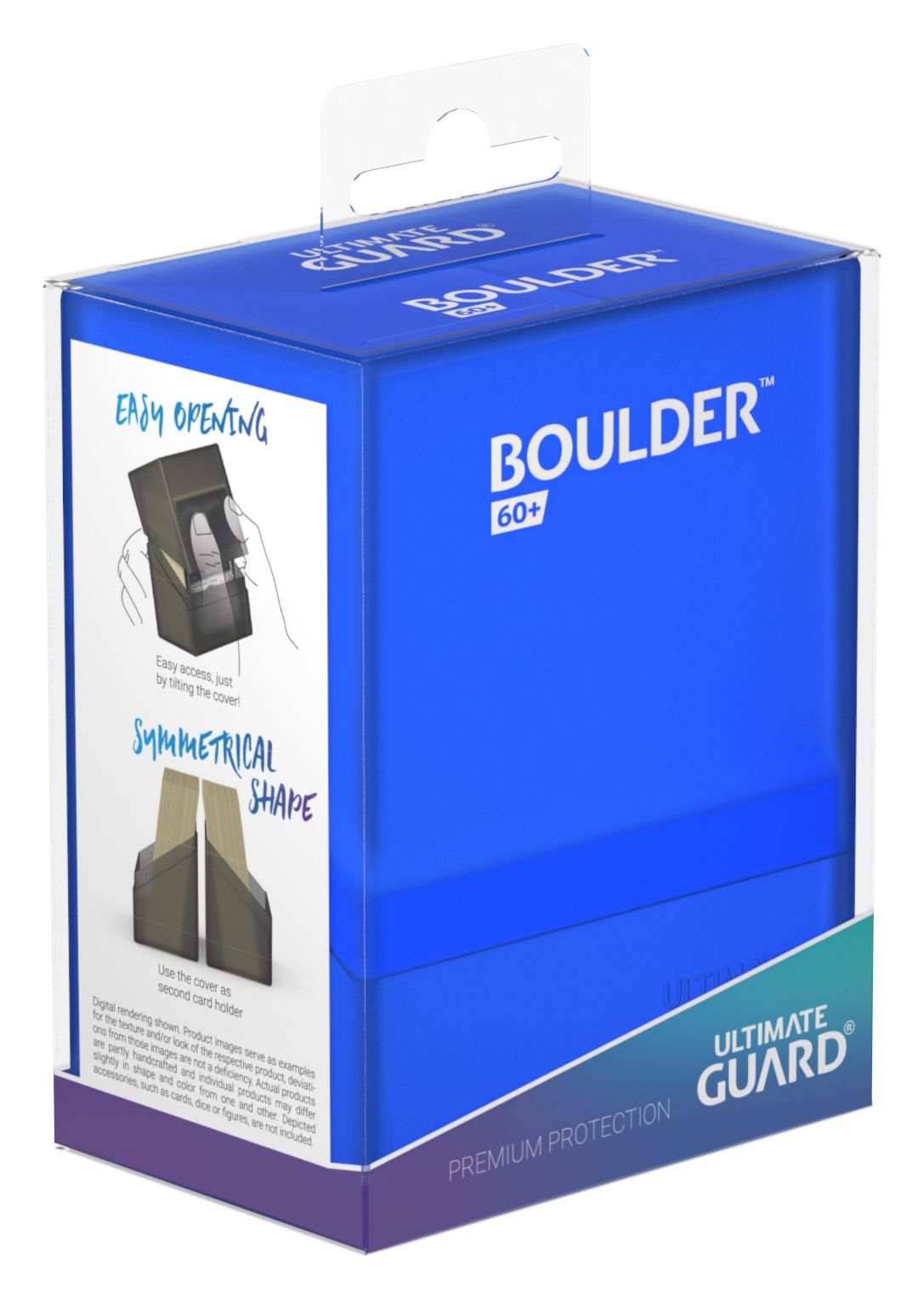 Ultimate Guard: Deck Case Boulder 60+ Sapphire