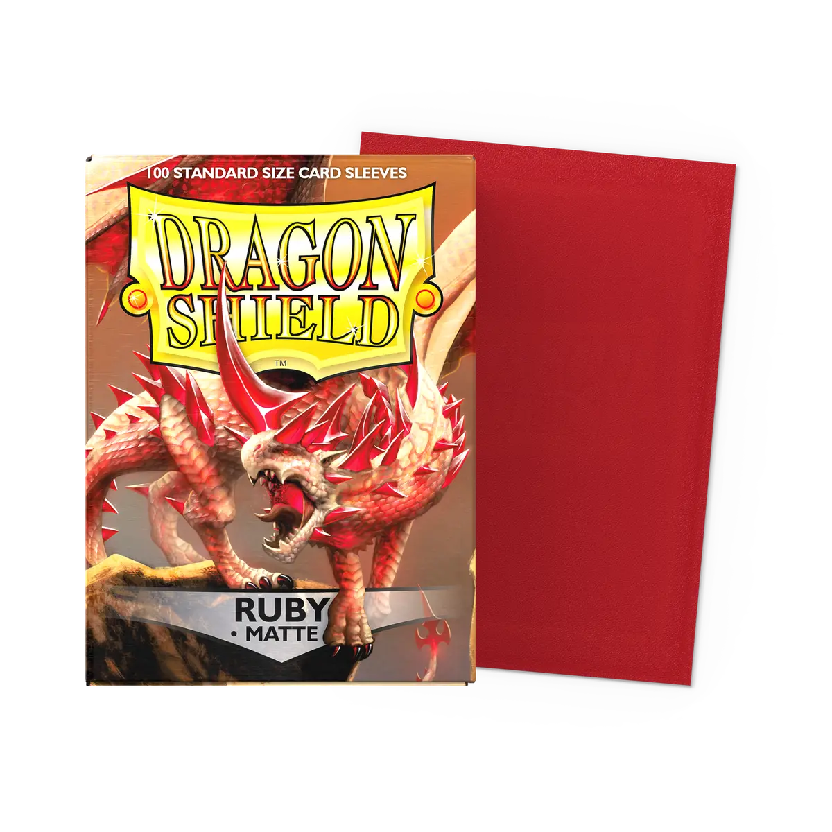 Dragon Shield: Matte Ruby Standard Sleeves