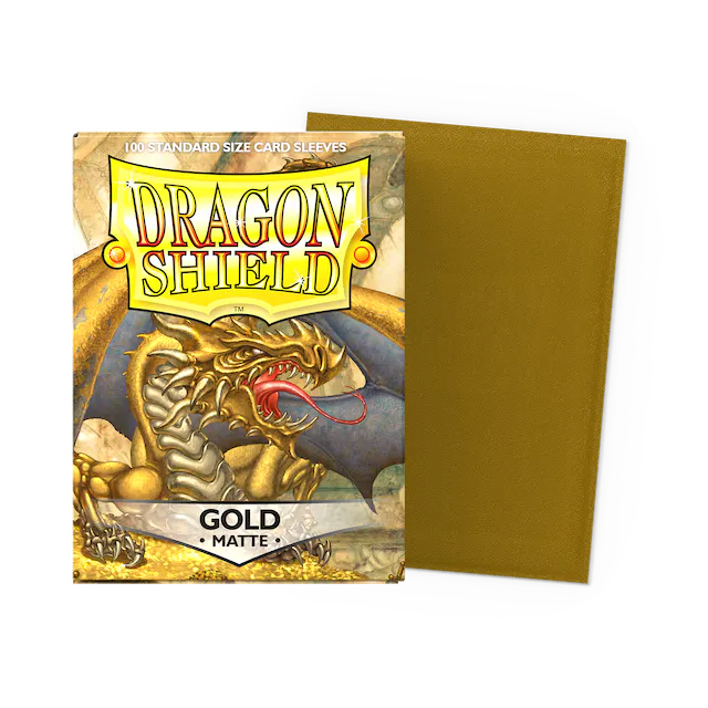 Dragon Shield: Matte Gold Standard Sleeves