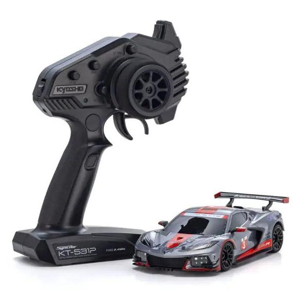 Kyosho: Mini-Z MR-04 RWD Chevrolet Corvette C8.R Gunmetal/Red 32356GMR