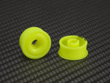 PN Racing: Machine Delrin Cut 8.5x19mm Flanged Wheel (Yellow)