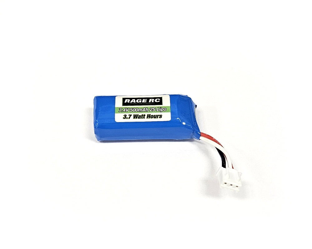 Rage RC: Mini Trek 7.4V 500mAh LiPo Battery