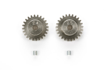 Tamiya: 0.6 Mod Pitch 24T, 25T Pinion Gear Set