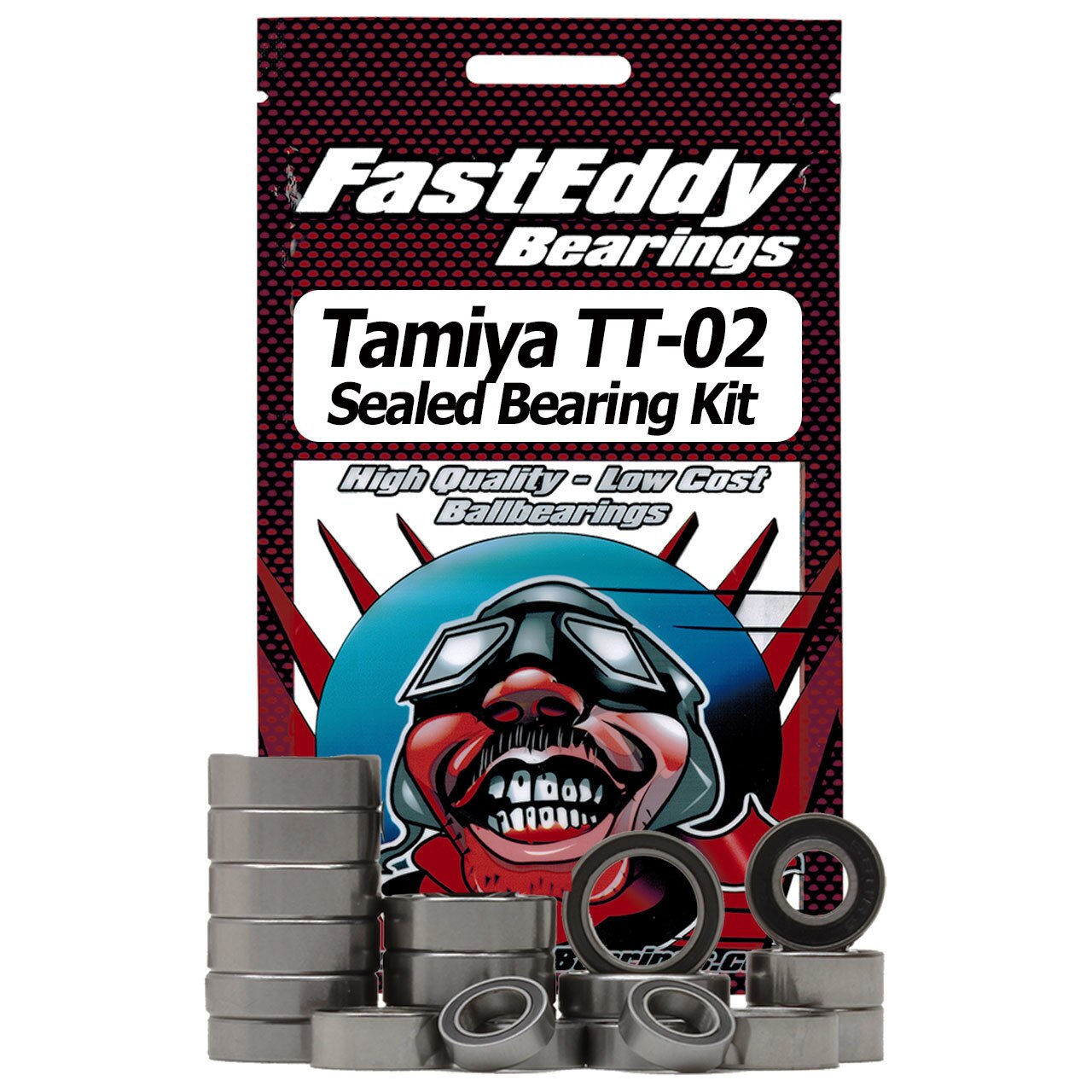 Fast Eddy Bearings: Tamiya TT-02 Rubber Sealed Bearing Kit