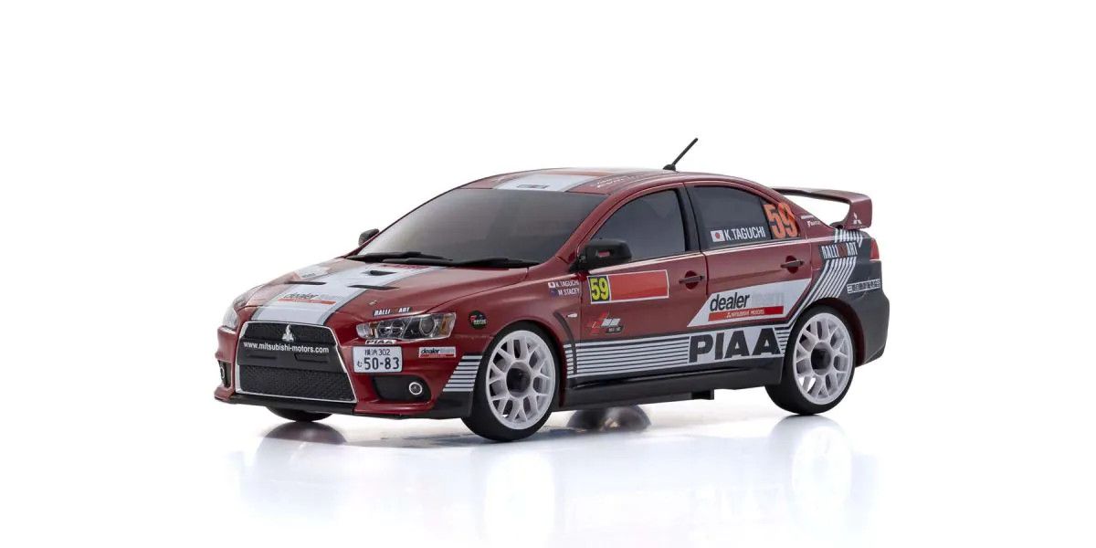 Kyosho: Mini-Z AWD Readyset Mitsubishi Lancer Evolution X (Red) 32632M