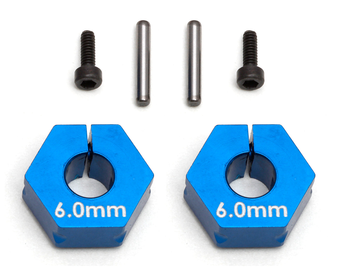 Team Associated - FT Clamping Wheel Hexes, 6.0 mm - 71034 - Hobby Addicts