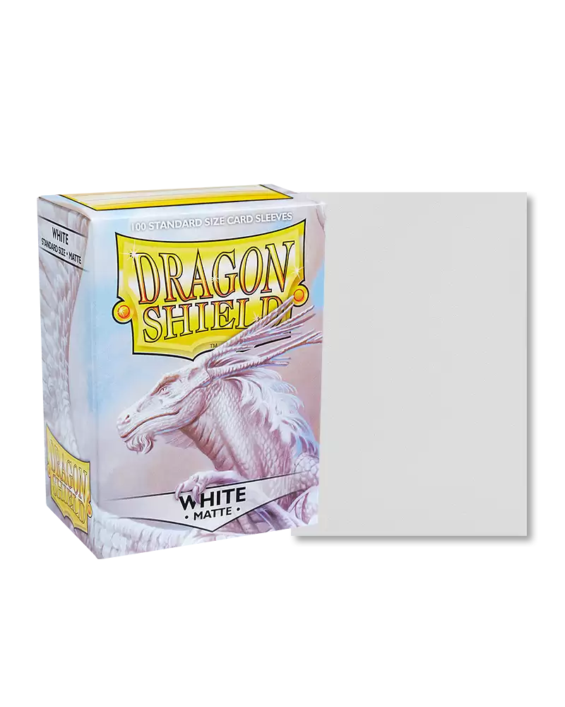 Dragon Shield: Matte White Standard Sleeves