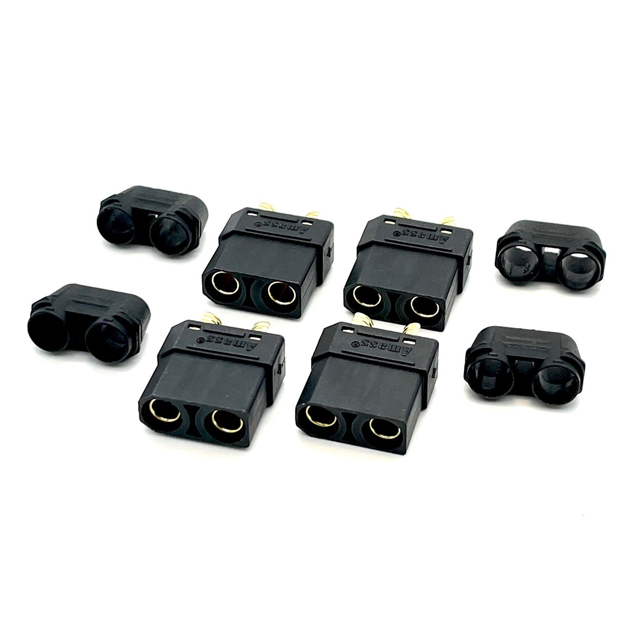 Maclan Racing: XT90 Connectors (4) Female Only (Black)